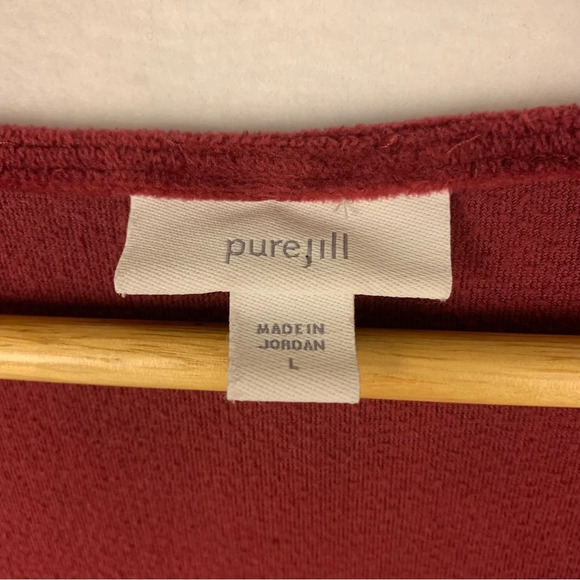 J. Jill PureJill Burgundy Red Velvet Tunic - Picture 5 of 5